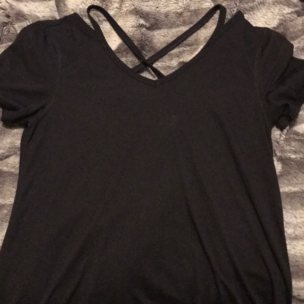 Black activewear tee